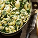 pasta met gorgonzola en spinazie